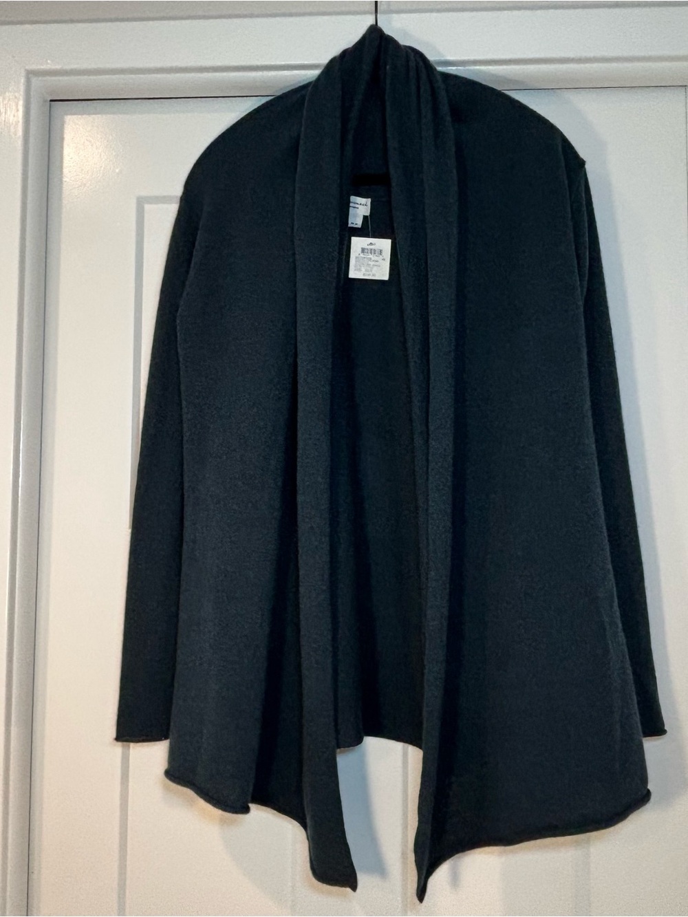 NWT Club Monaco Cristina Cashmere Open-Front Cardigan in Juniper
